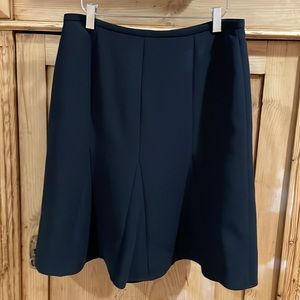 Black Crepe Talbots Skirt